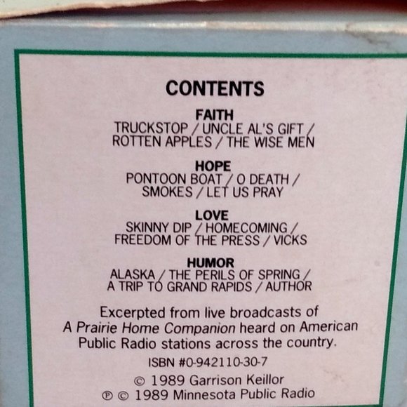 Vintage-More News from Lake Wobegon by Garrison Keillor-4 Cassette Tapes-1989 - Picture 8 of 11